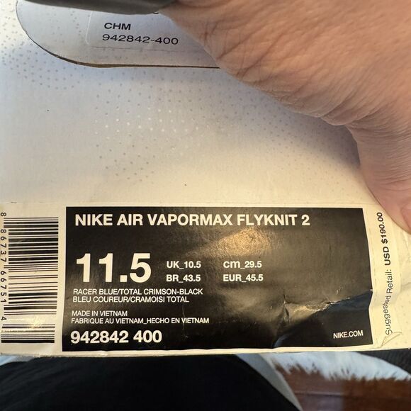 Nike Air VaporMax Flyknit 2 New York Knicks Shoes main image 9